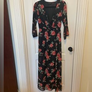 Stunning Floral Floor Length Gown